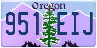 OR license plate 951EIJ