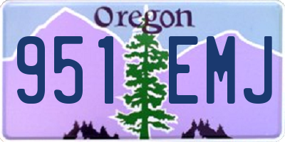 OR license plate 951EMJ