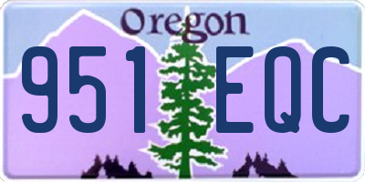 OR license plate 951EQC