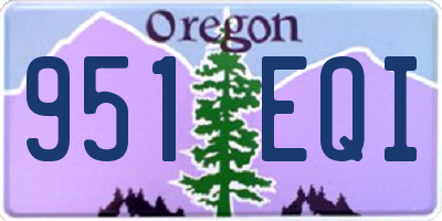 OR license plate 951EQI