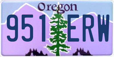 OR license plate 951ERW