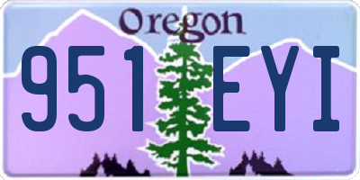 OR license plate 951EYI