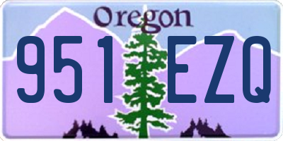 OR license plate 951EZQ