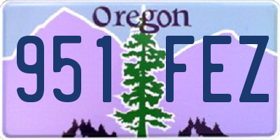 OR license plate 951FEZ