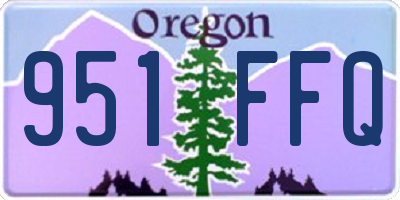 OR license plate 951FFQ