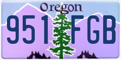 OR license plate 951FGB