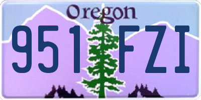 OR license plate 951FZI