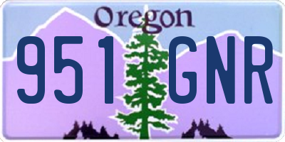 OR license plate 951GNR