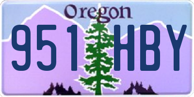 OR license plate 951HBY