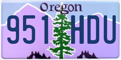 OR license plate 951HDU