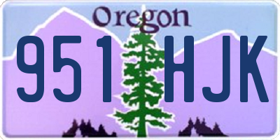 OR license plate 951HJK