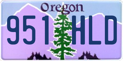 OR license plate 951HLD