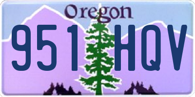 OR license plate 951HQV