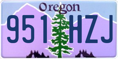 OR license plate 951HZJ
