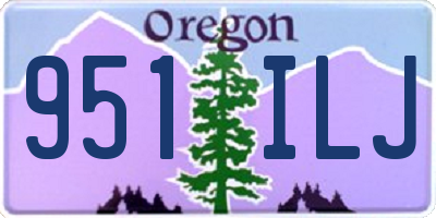 OR license plate 951ILJ
