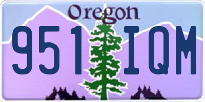 OR license plate 951IQM