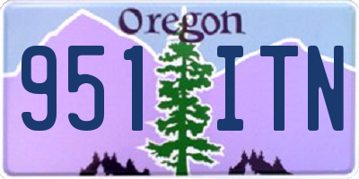OR license plate 951ITN