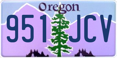 OR license plate 951JCV