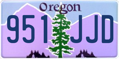 OR license plate 951JJD