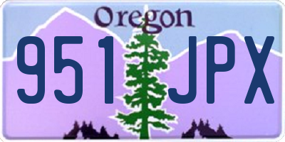 OR license plate 951JPX
