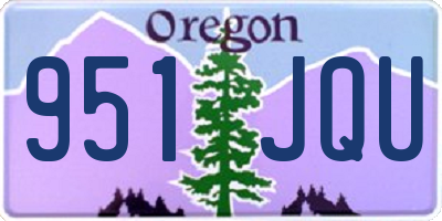 OR license plate 951JQU