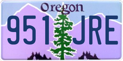 OR license plate 951JRE
