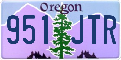 OR license plate 951JTR