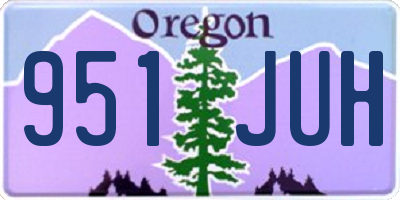 OR license plate 951JUH