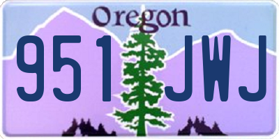 OR license plate 951JWJ
