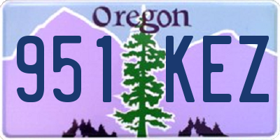 OR license plate 951KEZ