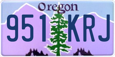 OR license plate 951KRJ