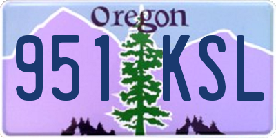 OR license plate 951KSL