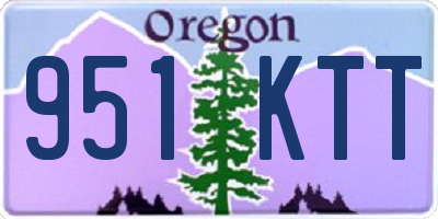 OR license plate 951KTT