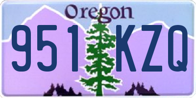 OR license plate 951KZQ