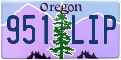 OR license plate 951LIP