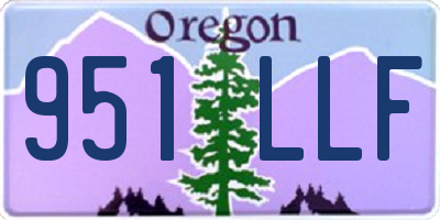 OR license plate 951LLF