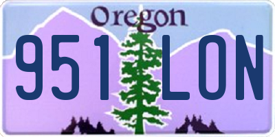OR license plate 951LON
