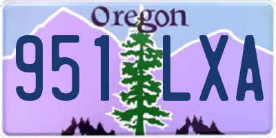 OR license plate 951LXA