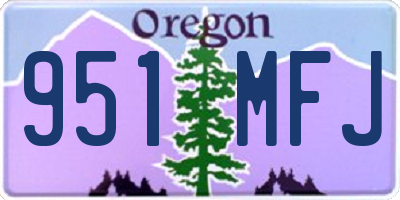 OR license plate 951MFJ