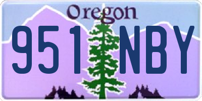 OR license plate 951NBY