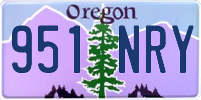 OR license plate 951NRY