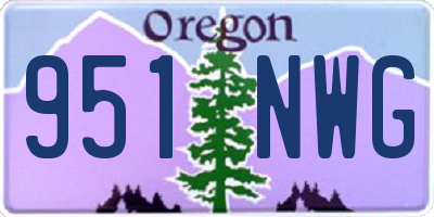 OR license plate 951NWG