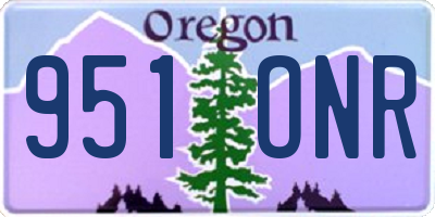 OR license plate 951ONR