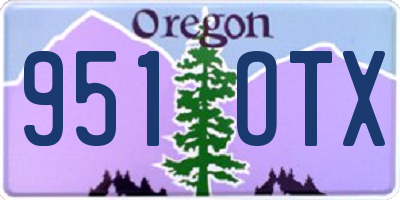 OR license plate 951OTX