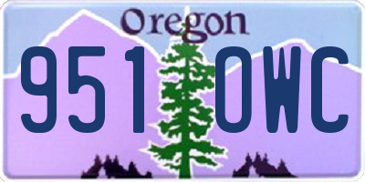 OR license plate 951OWC
