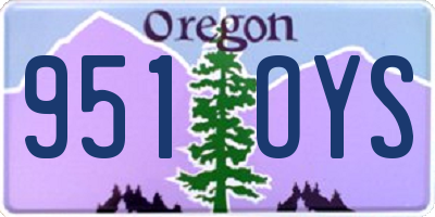 OR license plate 951OYS