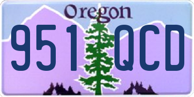 OR license plate 951QCD