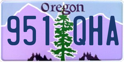 OR license plate 951QHA