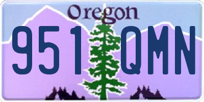 OR license plate 951QMN