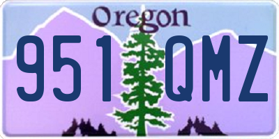 OR license plate 951QMZ
